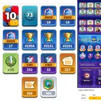 Royal Gem Combo [] Cake Combo [] Level 73 [] Crl Badge 3x-Ladder 3x [] 10 Year Badge [] 43x Tower Skin [] 118x Card Max