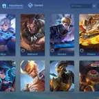 iOS Android - Skins 48 - Heroes 27 - Emblems 50 percent Max - Diamonds 4 - Code855