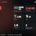 Unheard Edition | NA | LVL 9 | Gamma 3x3 | PvE LVL 1 | 803h | Stash 23.6M RUB | 3.6M RUB + 1K EUR + 1.3K USD
