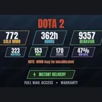 [13 Games][DOTA 2 | 362h | 772 SOLO MMR | 9357 BEHAVIOR | 323 GAMES][CS2 PRIME] Terraria, Far Cry 3