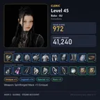 AIO1012 //Global EU Baba | Lv45 Cleric | 972 GS 41.2K CP