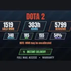 [1 Game][DOTA 2 | 303h | 1519 SOLO MMR | 5799 BEHAVIOR | 340 GAMES]