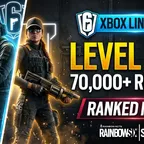 R6 Siege Xbox Linkable | Level 50+ Ranked Ready | 70K-110K Renown | 20+ Ops | Hand Played (Safe)