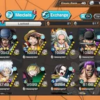 [4612][IOS+ANDROID] 9 EX - Luffy Blue + Kuzan + S-Snake + Zoro + Zephyr + Light Luffy + Kizaru + Kaido + Roger