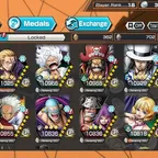C4825 [IOS+ANDROID] 5 EX MAX - Roger Dark B52.52 + Zoro Sanji + Luffy G5 + Lucci , Bfs Kuma , Support 147 , Good Medal