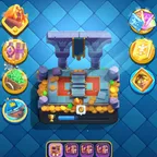 ARENA 17 [] TROPHY:6158 [] EMOTES:30 [] XP:40 [] CARDS:115