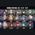 [ALL DEVICES] [America] TL 37 | 30 Characters | 11 5-Star | Sparkle | Fugue | Yunli | Seele | Robin | Dan Heng