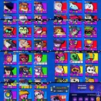 52.9K TROPHIES | 98 BRAWLERS | 54 MAX BRAWLERS | 52 HYPERCHARGES | 303 SKINS | 4 PRESTIGE | 16 BUFFIES