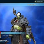 RSL 277 Lvl42 1 mythic Siegrfrund 47K Ninja Michelangelo Pythion 902K Power 12.7M Silver 1126 Shards DL 8M
