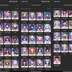 All platform - EU - AR60- 89 Character 37 5'Star - 17 Weapon 5'Star - Lauma - Durin - Kinich - Columbina - Flins - 1738