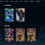 SEVER [ EUW ] - 118 LVL  - UNRANK - 303 SKINS - 150 CHAMP [ 465 BE - 10 RP ] - FULL ACCESS 