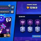(13969 Trophies ) [ 57 Brawlers]-INSTANT DEAL