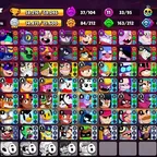 58K Trophies LVL163 | 95/107 Brawlers | 33 Max Brawlers - 20 Hypercharges | 186 Skins | 653 Pins | 381 Icons | 198 Spray
