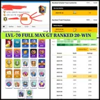 WORLD RARE MAX LVL 70 CR ACCOUNT | 20-WIN EMOTE | 4X TOP 1K LADDER | ALL CARDS & EVOS MAX | 219 EMOTES | 70+ TOWER SKINS