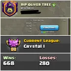 Level 31 🌐 Crystal 1 🌐 CC Maxed || Cheap