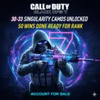 Singularity On 30-33 Guns ✨50 Wins Done Level 55✨Bo7/Warzone 480 Camos - 20 Operators - PC/PS/Xbox - [INSTANT]