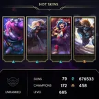 LEAGUE OF LEGENDS | 685 level | 79 skins | Full access | Warranty | 2 Gifts 