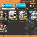 [4704][IOS+ANDROID] 8 EX - Roger + Whitebeard + Yamato + Luffy G5 + Shanks + Blackbeard + Zephyr + Lucci, 156 Support