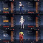 Lv326 - 20 RED - 8 Red Outfit - 12 Red Weapon - 101 Skin Outfit Legendary - 121 Skin Legend Weapon - 2 Transformation Ac