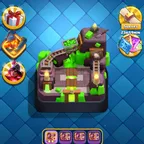 5k Cups, lvl 29, deck with Mega Knight, 346 gems, 14 emoji, read description