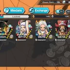 C4746 [IOS+ANDROID] 5 EX META : Zoro Sanji + Bonney + Yamato + S-Snake + Roger , 550 fragments , Support 125
