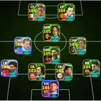 4.3k coins! 3200 rated main lineup, BAR+ARG+ESP original squad