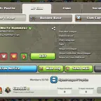 CLAN LEVEL 11 :-NAME:- WHITE HAMMERZ :- 68 WAR WON:-CAPITAL HALL 6:-CHEAP-BEST DEAL:-GOLD LEAGUE 