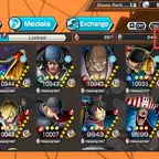 C4644 [IOS+ANDROID] 5 EX META MAX - Nusjuro + Marcus Mars + Zoro Sanji + Kuzan + Roger , 1895 fragments , Support 120