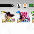 DBL Account Over 50 LL 3 14 Star Legends Black Daima Bardock 8 Star Broly