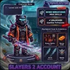 Wind Breathing MAXSKILLS, Katana, Level 225MAX [ Slayers 2 Account ]