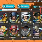 [4703] [ IOS ONLY ] 7 EX META - Zoro Sanji + Bonney + Marcus Mars + Lucci + Roger + Saturn + Kuzan , 1706 fragments + 39