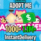 [Adopt Me] 1.1M+ Bucks1000+ Age-up Potions All Details Changeable Fresh Account 0