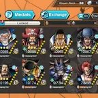 [4496][IOS+ANDROID] 10 EX  (Kizaru, Garp, Zoro/Sanji, Shanks, Kuzan, Kaido, Roger, Lucci, Luffy G5, Blackbeard), 156 Sup