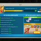 RISE113: 61M Might 2T5- Vip 16 - 44 PP - 522 Glod State - 18k Gems
