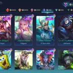 ML1351 // All emblem Max 7 / / highest rank Glory / / LUCKYBOX Roger / / deluxe 38 EPIC / / YSS / / Carmila / / Freya / / Gaara Vale