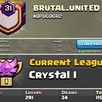 3:1 War log -- Clan Lvl 31 -- Clan Name- BRUTAL UNITED  --- Crystal 1 League -- Capital hall 10  full max -- Win 831 and