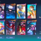 US NOT ALLOW || RARE GOJO LEG ALU ACC || COLL NATAN || EX IMMORTAL || RARE RECALL EMOTE || TRANSFORMER JHON || BEST ID