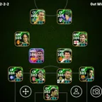 🔥3220 strength🔥Beast CF duo) Ibrahimovic(108) Marco Van Vasten(105) Gabriel batistuta(105) Totti(105) Paul scholes(105