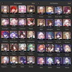 2089 - All Platform - EU - Level70 - 52 Character 30 5'star - 21 Light Cone 5'star - Sparkle - Acheron - Cyrene - Castor