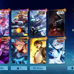 [IOS/ANDROID] CEL LVL 139 | 133 HEROES | 537 SKINS | MEGA 3 | 2 LEGEND - ARGUS RAIDEN MARU STAR WARS - YSS COLLECTOR - 