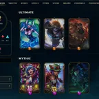 SEVER [ NA ] - 395 LVL  - PLAT II FELX  - 222 SKINS - FULL CHAMP [ 153221 BE - 94 RP ] - ( 121 ) MYTHIC ESSE FULL ACCESS