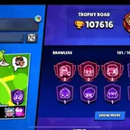 🎯107K TROPHIES | ALL 101 BRAWLERS | 27 LEGENDARY SKINS | MAX ACC | HYPERCHARGE FULL 🔥