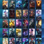 2266 - iOS Android - Server EU - Level 296 - 141 Champion - 129 Skin - 1 Mythic - 7 Legendary - 65 Epic - Lunar Beast Mi