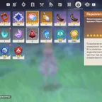 GI1975 // [ / / / / ] / / 21063 PRIMOGEMS 17703 RAW GEMS & 3360 IN WISHES