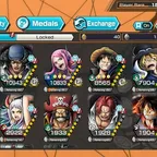 C4756 [ ANDROID ] 8 EX META - Bonney + Zoro Sanji + Sabo + Kuzan + Yamato + Garp + Shanks Light + Roger , 1539 gems Andr