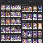 2321 - All Platform - EU - AR60 - 83 Character 27 5'star - 21 Weapon 5'star - Mavuika - Chasca - Furina - Neuvillette - 
