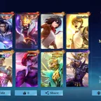 [IOS/ANDROID] CEL LVL 137 | 133 HEROES | 479 SKINS | MEGA 5 | 2 LEGEND ALUCARD FRANCO - MIKASA AOT - EREN AOT - CHOU KOF