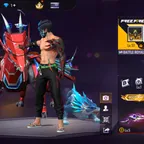 F23|LV51/92 WEAPON (6 Evo+ 15 Mythic)/FAMAS-DEMONIC GRIN/M1887-STERLING CONQUEROR/44 COSTUME (2 Mythic)/10 EMOTE