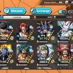 [4687][IOS+ANDROID] 8 EX - Luffy G5 + Zoro + Shanks + Yamato + Roger + Blackbeard + Sabo + Luffy Blue , Support 134