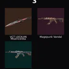NA - LVL 38 - Unranked - 1 Knife - 3 Skins (8,490 VP) VCT LOCKIN Misericordia, Magepunk Vandal